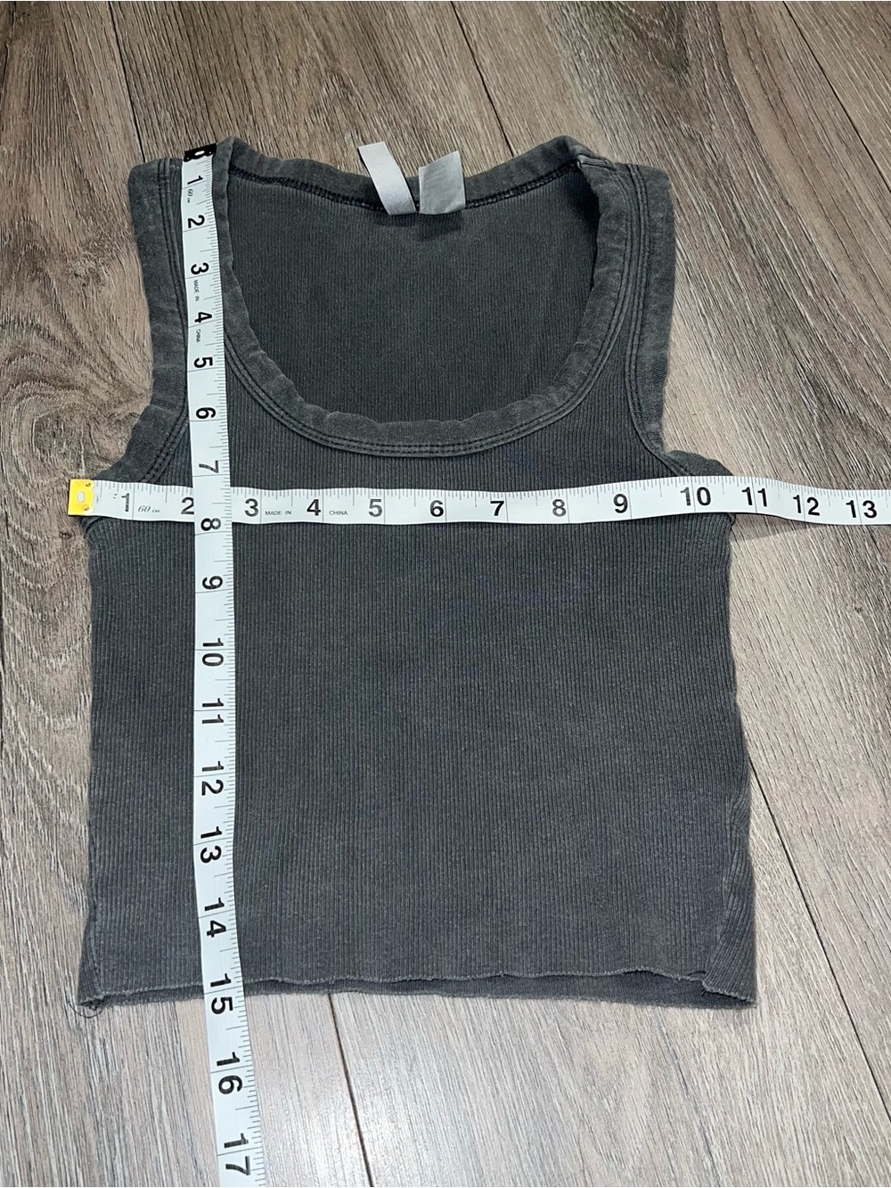 Divided Crop Tank Top Ribbed Scoop Neck XXS Bundle Of 2 Gray & White Women Teen - Picture 2 of 4